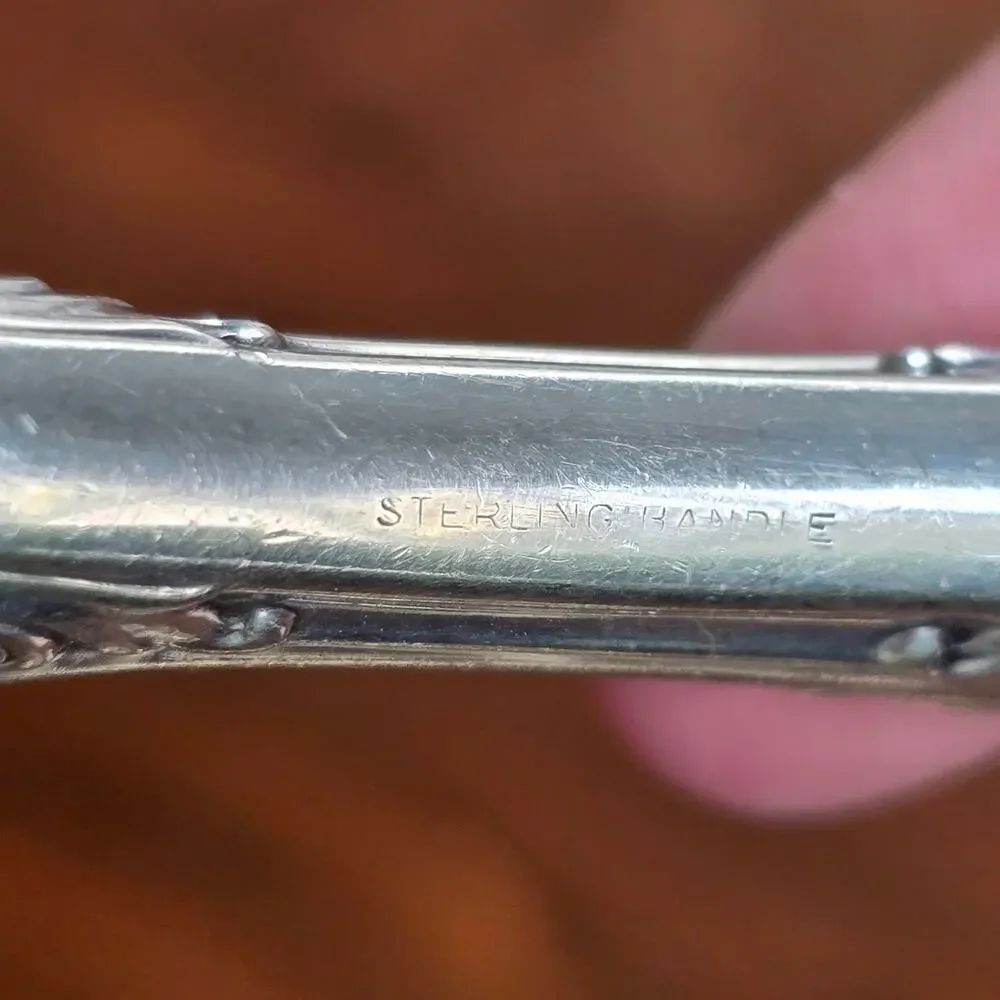 Gorham Melrose Sterling Silver Dinner Knives 4 Hollow Handle Stainless No Mono